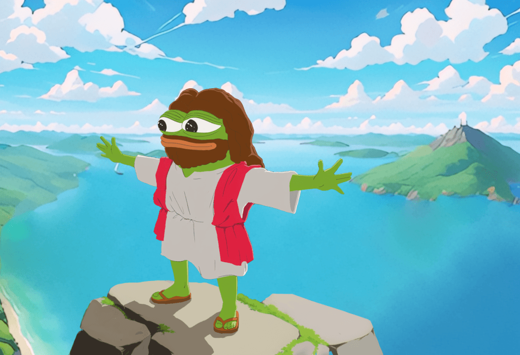 Pepe Jeetsus With Peaceful Ocean View